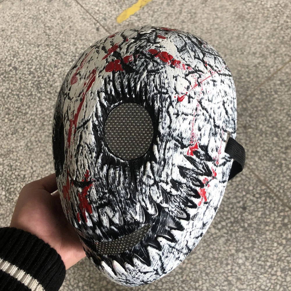 CREEPY SMILEY BLOODY HALLOWEEN FACE MASK - GOTH-O-CLOCK