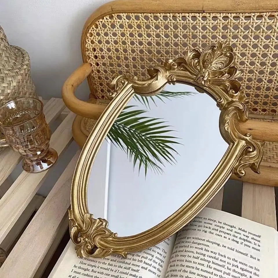 FRENCH VINTAGE VICTORIAN BAROQUE MAKEUP MIRRORS - GOTH-O-CLOCK