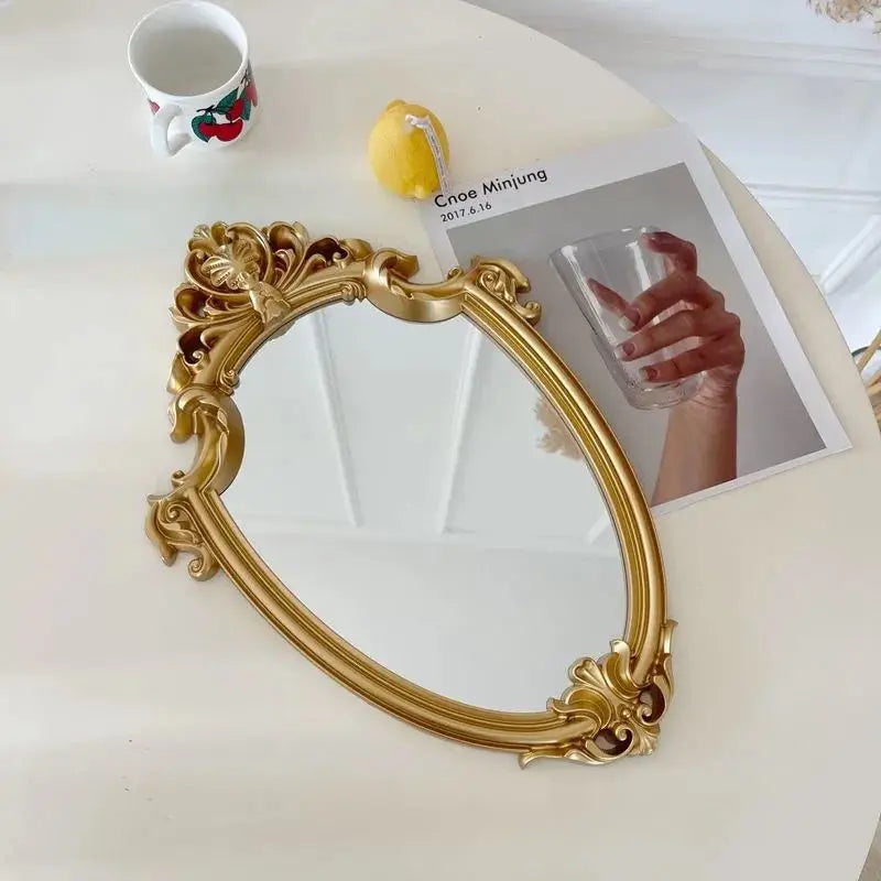 FRENCH VINTAGE VICTORIAN BAROQUE MAKEUP MIRRORS - GOTH-O-CLOCK