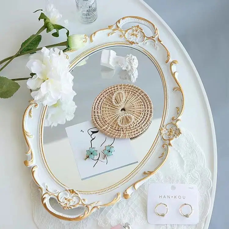 FRENCH VINTAGE VICTORIAN BAROQUE MAKEUP MIRRORS - GOTH-O-CLOCK