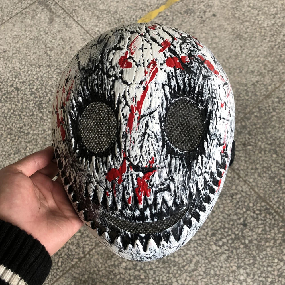 CREEPY SMILEY BLOODY HALLOWEEN FACE MASK - GOTH-O-CLOCK